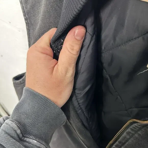 Vintage Carhartt Quilted Canvas Artic Vest “Onyx” V02 ONX - Picture 7 of 9